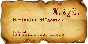 Murlasits Ágoston névjegykártya